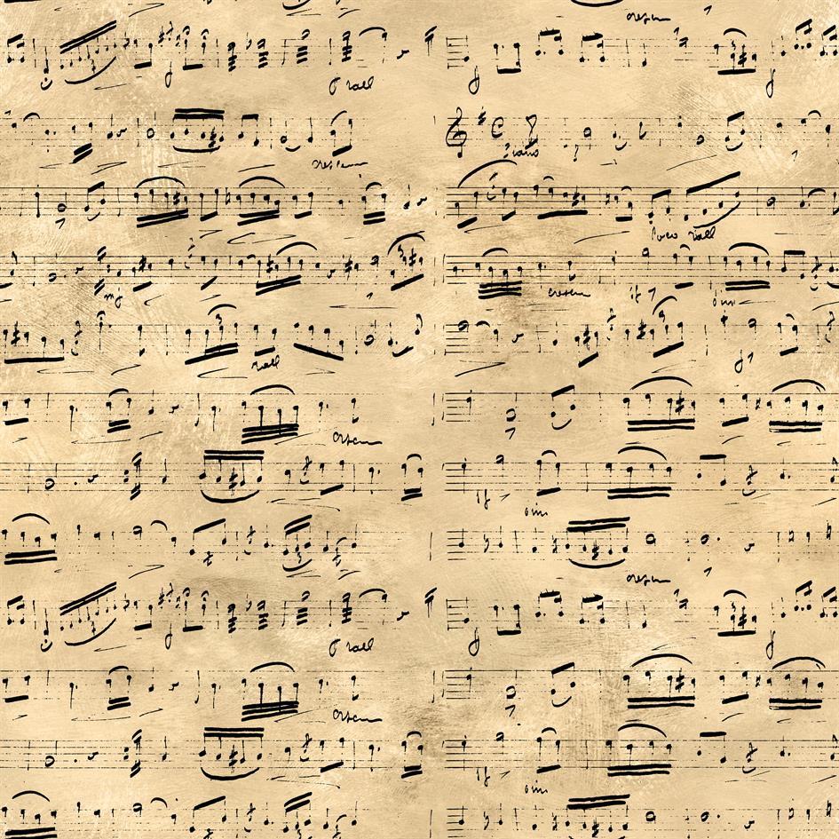Paper Favourites - Paper Pack - Handwritten Music -   6 x 6"