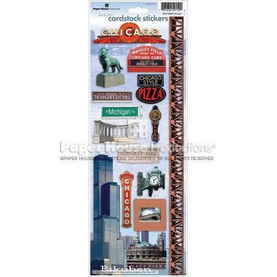 Paper House: CHICAGO   Cardstock Stickers