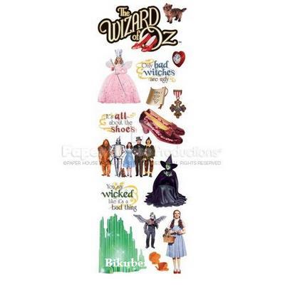 Paper House: WIZARD OF OZ  Glitter Rub Ons