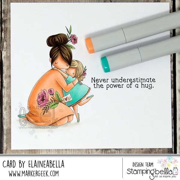 Stamping Bella -Cling Mounted Stamp - Curvy Girl - Big Hug