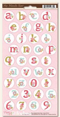 MME: Pretty Please Alphabet Cardstock Sticker Sheet