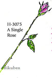 Art Impression: A Single Rose - Stamp