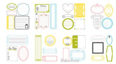 American Crafts: Remarks JOURNALING  Stickers