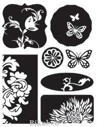 Autumn Leaves: Fancy Florals   Clear Stamps