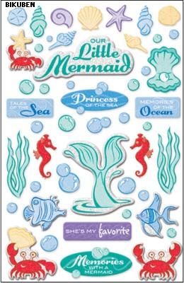 Creative Imaginations: Epoxy stickers - Little mermaid
