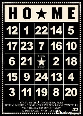 Jenni Bowlin: Bingo Card - Home Black