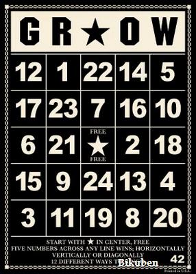 Jenni Bowlin: Bingo Card - GROW  Black