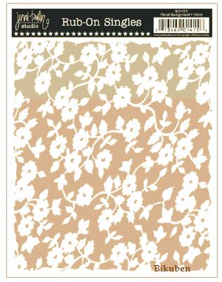 Jenni Bowlin: Floral Background - Gold  Rub On