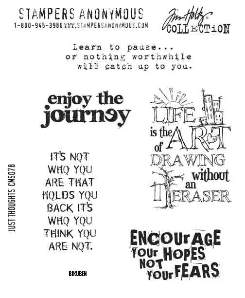 Tim Holtz Collection: Just Thoughts - Stamps