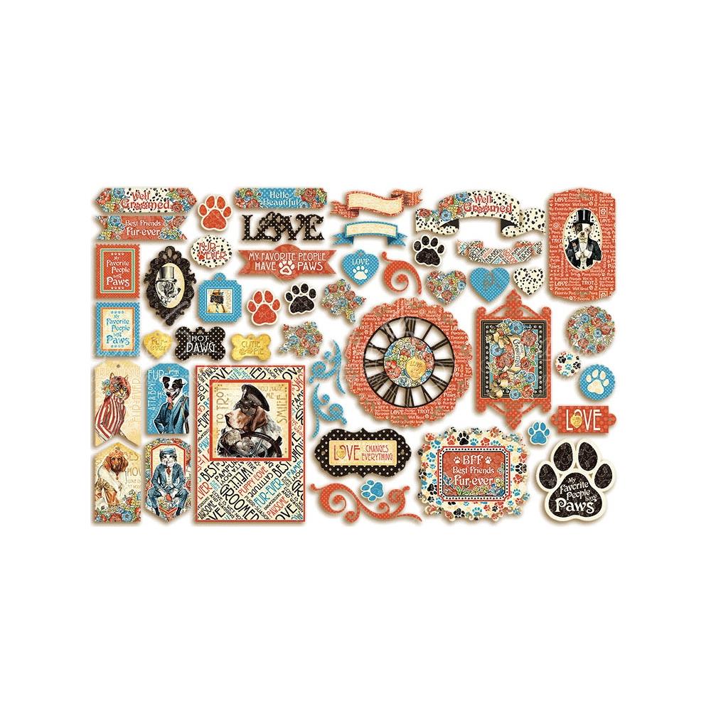 Graphic 45 - Well Groomed - Die Cut Assortment