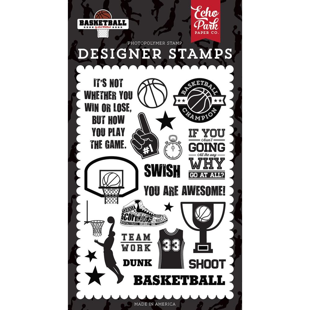 Echo Park  - Clear Stamp - Basketball - Swish