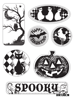 Little yellow bicycle: Trick og treat - Canvas stickers