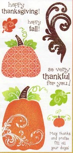 Darcie: Flourish Pumpkin Clear Stamp Set