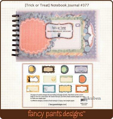 Fancy Pants: Trick or Treat- Notebook Journal  5 x 8"