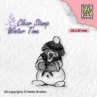 Nellie Snellen - Clear Stamp - Shy Snowman