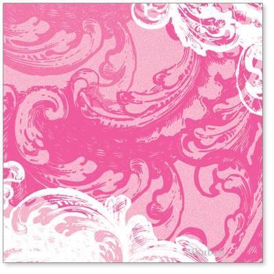 Hambly: Le Romantique - Pink  Overlay  12 x 12"