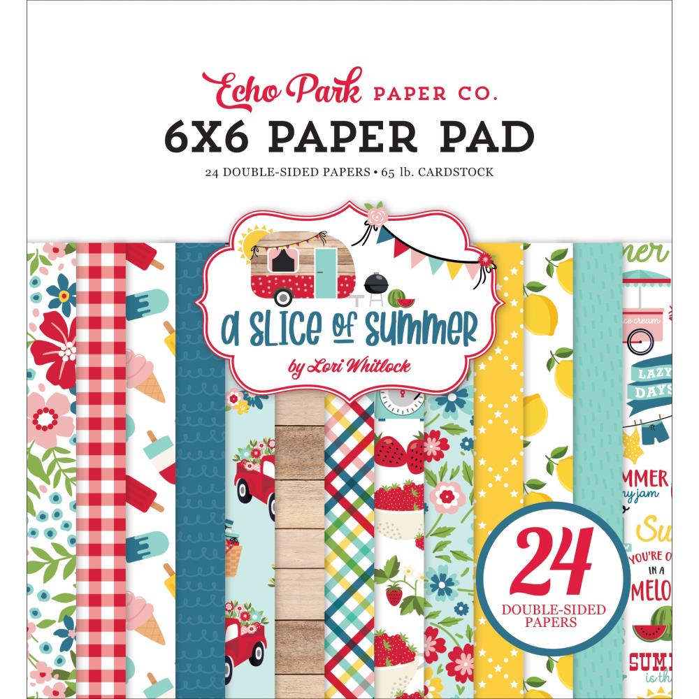 Echo Park - A slice of summer  - Paper Pad -    6 x 6"