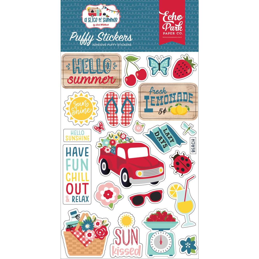 Echo Park - A slice of summer - Puffy Stickers