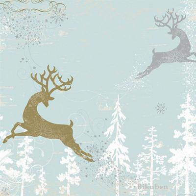 LYB: 25 days of Christmas - Reindeer in Air w/metallic Foil