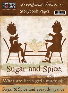 Grandmas House: Storybook Pages - Sugar and Spice  Paper Decor