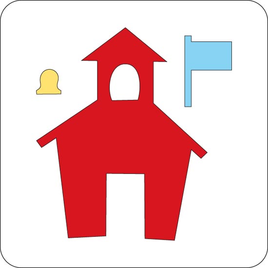Cuttlebug: School House   2 x 2 dies