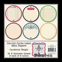 Jenni Bowlin: Die-Cut Circle Label Mini Papers