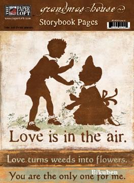 Grandmas House: Storybook Pages - Love is   Paper Decor
