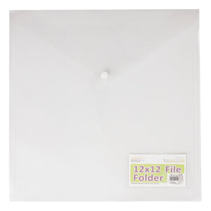 Plastic File Folder Pocket  - 12 x 12"
