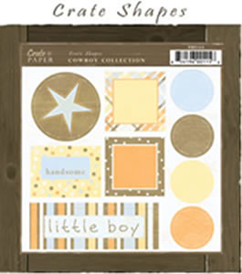 Crate Paper: Cowboy Collection Shapes