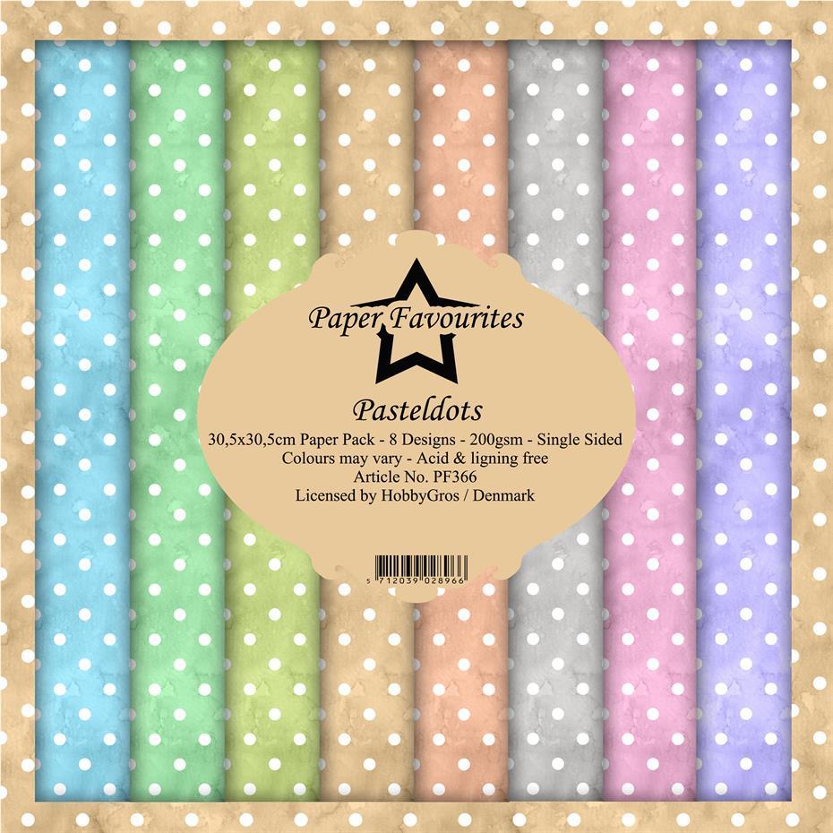 Paper Favourites - Pastel Dots - Paper Pack    12 x 12"