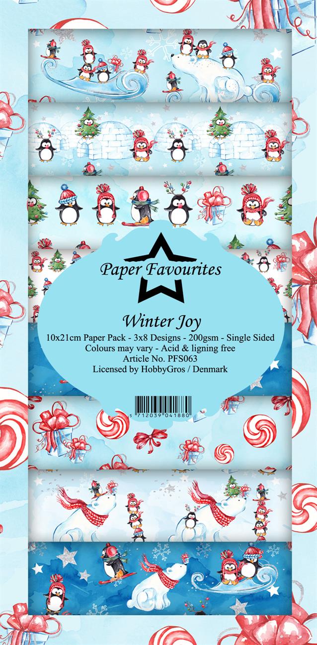 Paper Favourites - Winter Joy - Slimline - Paper Pack