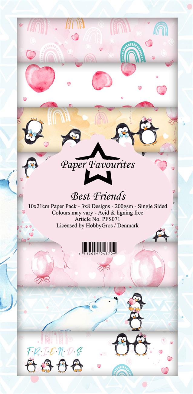 Paper Favourites - Best Friends - Slimline - Paper Pack