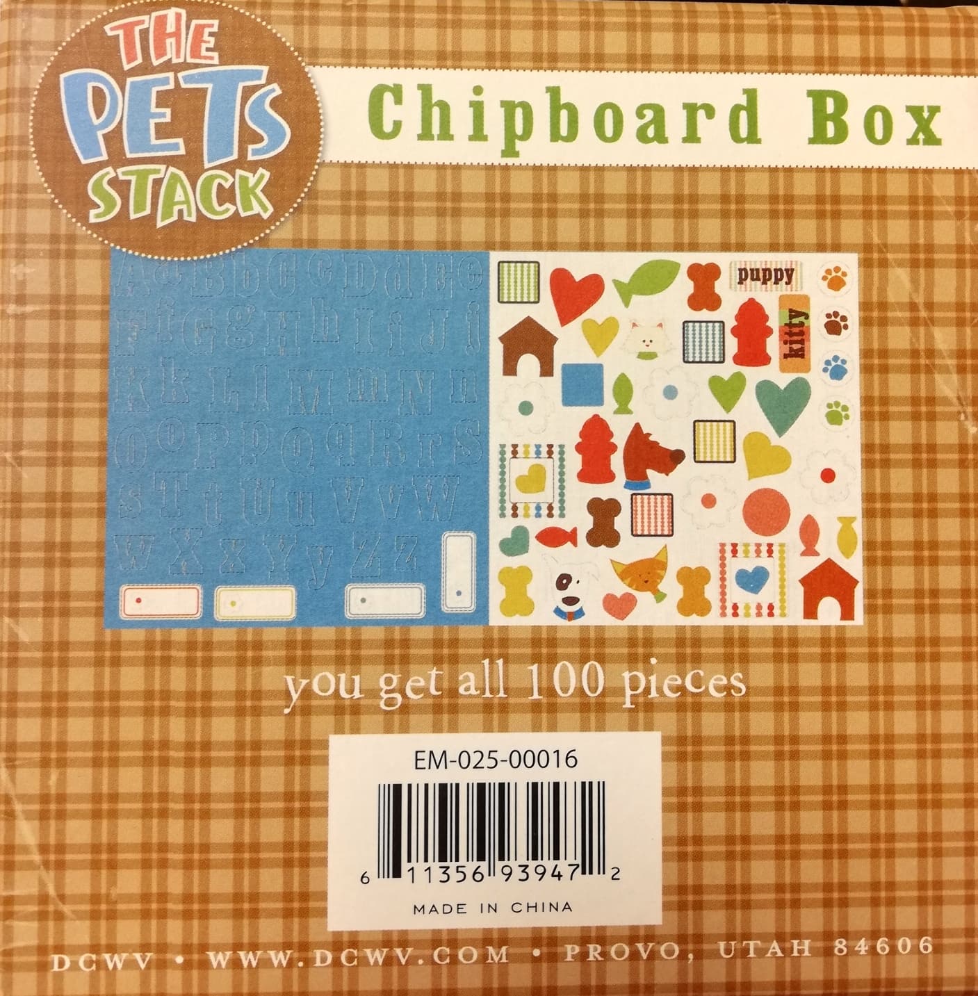 DCWV: The Pet Stack chipboard box