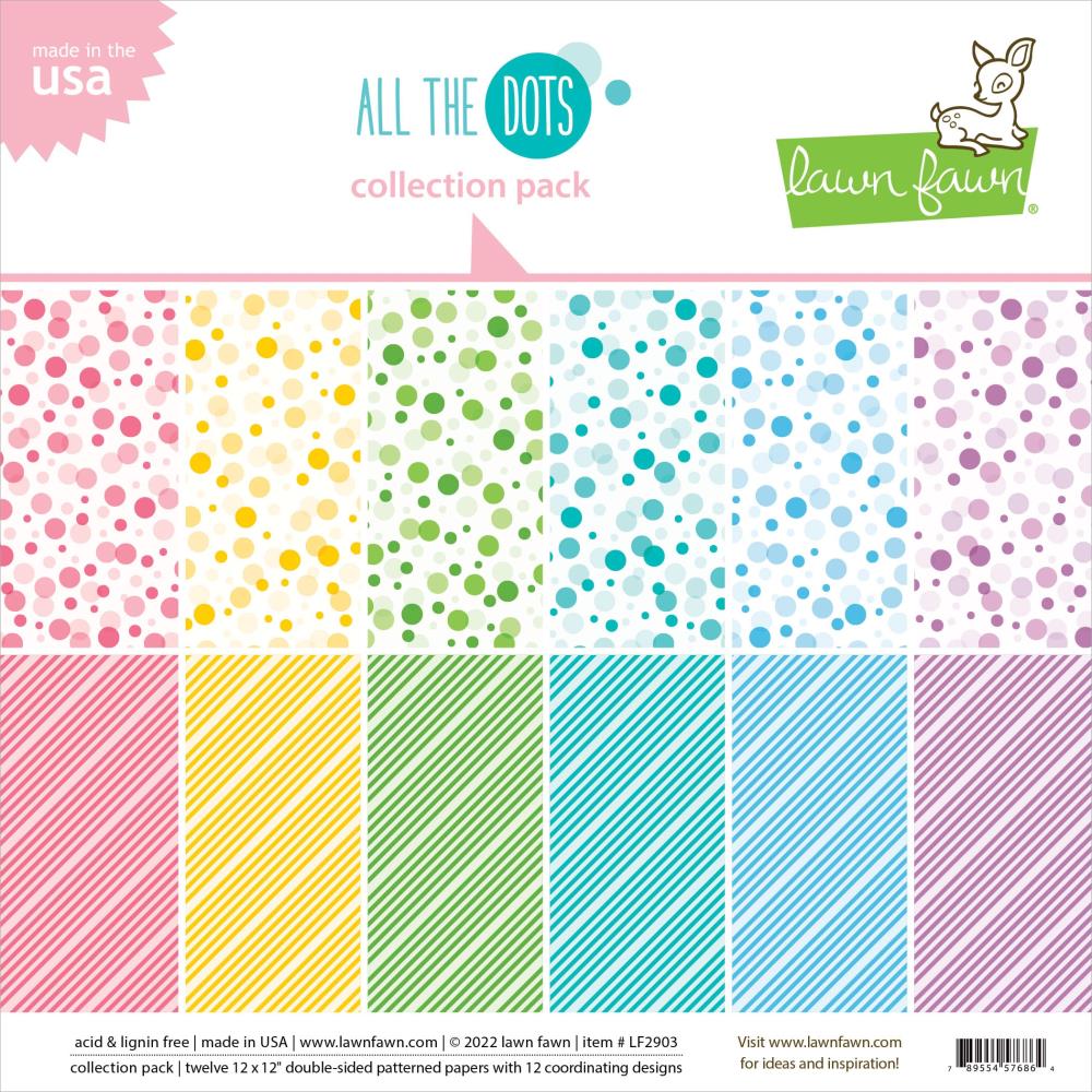 Lawn Fawn - All the dots - Collection pack - 12" x 12"