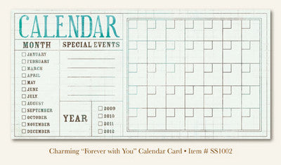So Sophie - Charming - "Forever with You"  CALENDAR CARD