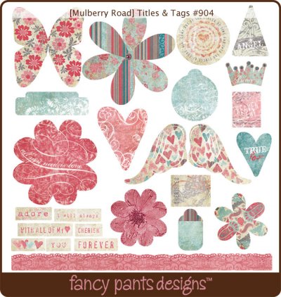 Fancy Pants: Mulberry Road Collection: Line Titles & Tags