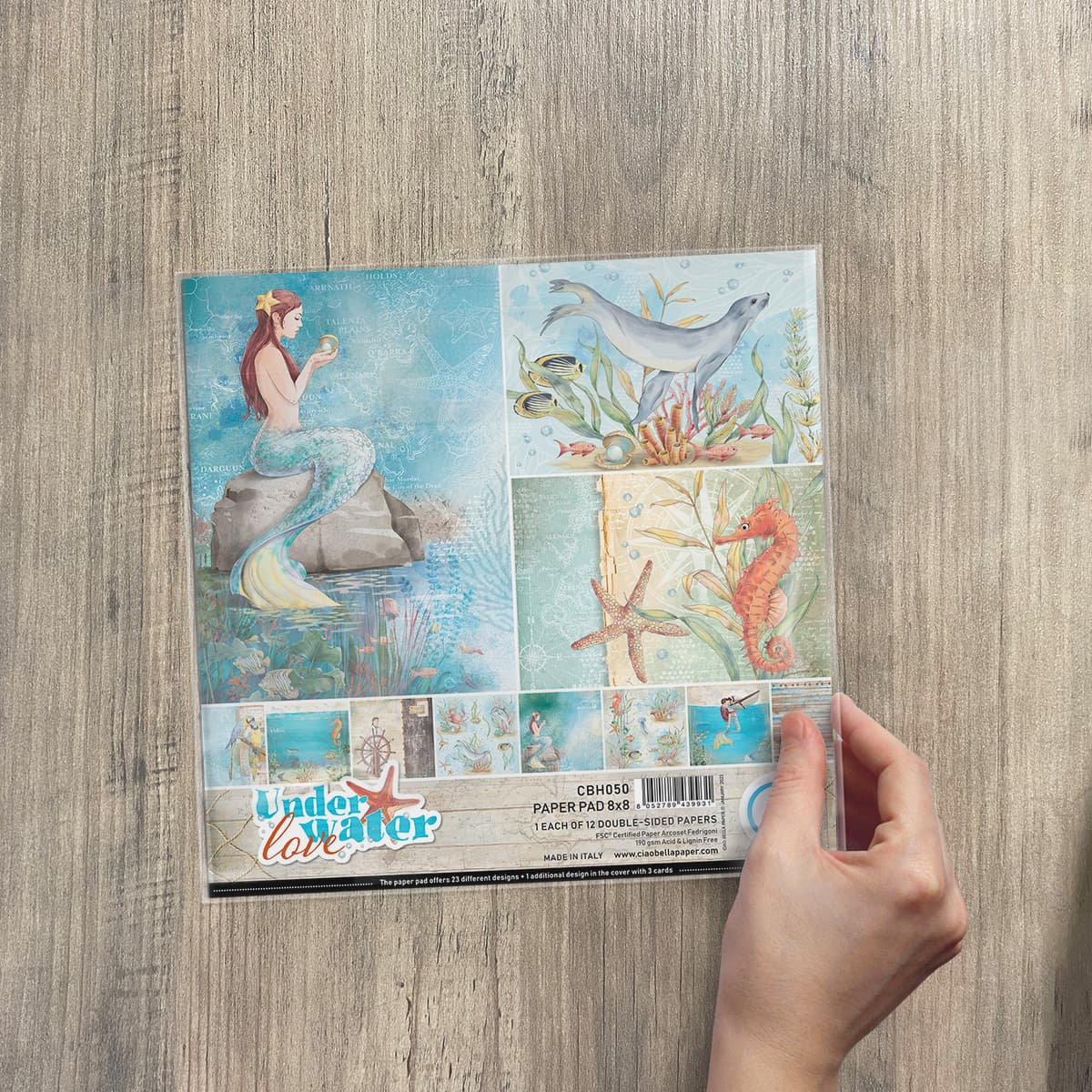 Ciao Bella - Underwater Love - Paper Pad  - 8 x 8"