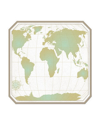 Creative Imaginations: World Map    12 x 12"