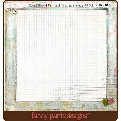 Fancy Pants: Road Show - Show Printed Transparency  12 x 12"
