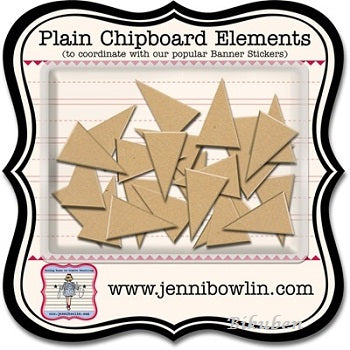 Jenni Bowlin: BANNER - Plain Chipboard Elements