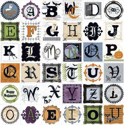 LYB: BooVille - Monogram Cut-Out Sheet   12 x 12"