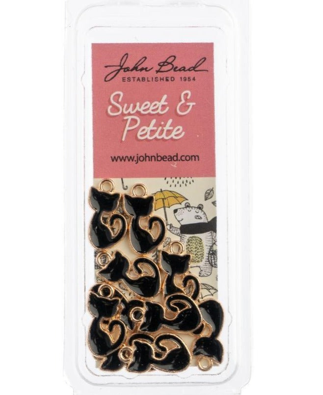 Sweet and Petite charms - Retro black cat