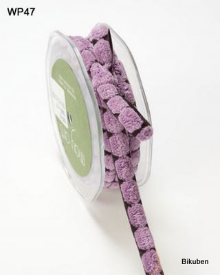 May Arts: Chenille Dots - Purple Ribbon    (metervis)