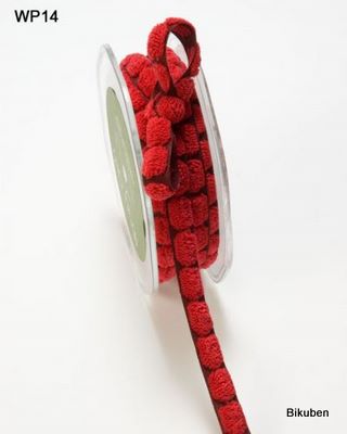 May Arts: Chenille Dots - Red Ribbon   (metervis)