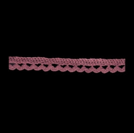 Maya Road: Vintage Crochet Trim Mini Wave - Mauve      (metervis)