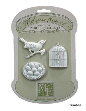 Melissa Frances: Bird collection - vintage embellishment