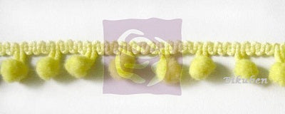 Prima: Yellow Pom-Pom Ribbon    (metervis)