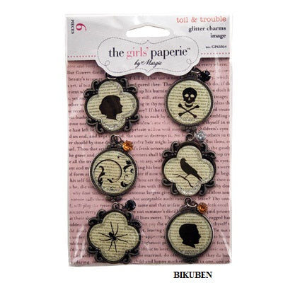 The Girls' Paperie: Toil & Trouble -  Glitter charms
