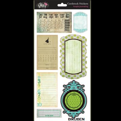 Glitz design: Hoopla journaling cardstock stickers