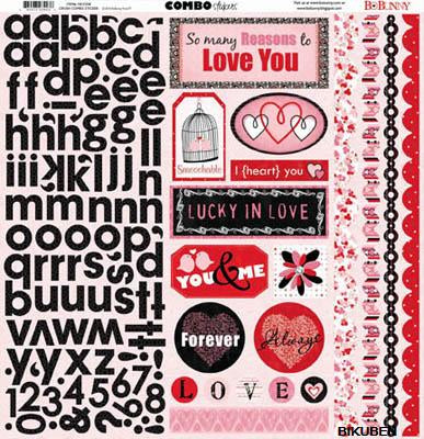 BoBunny: Crush - Combo stickers 12x12"